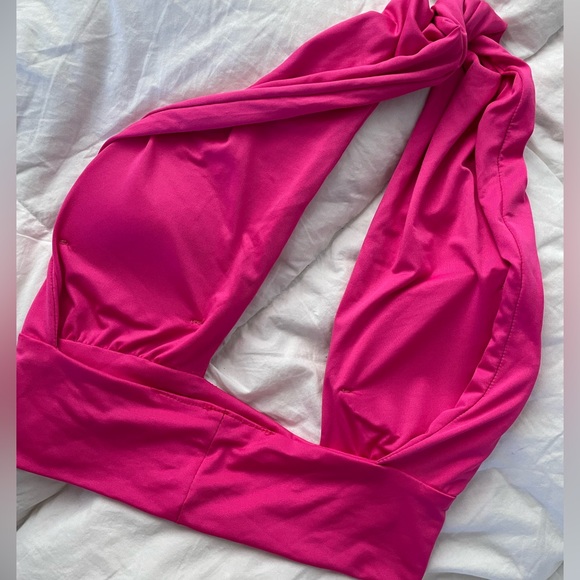 Tops - Pink Large Halter Top